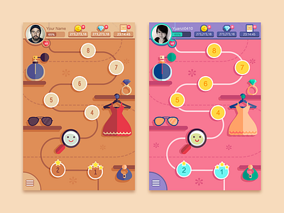 game ui button cartoon game ui map ui