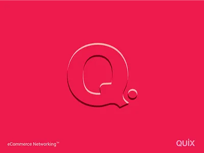 Quix business buy dot ecommerce icon letter logo marketplace network online q sell
