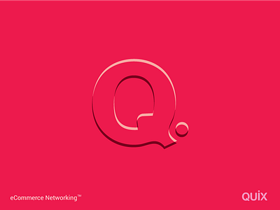 Quix business buy dot ecommerce icon letter logo marketplace network online q sell