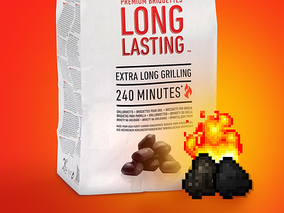 Charcoal Picnix banner charcoal experiment fire food picnic pixel rocks stones store