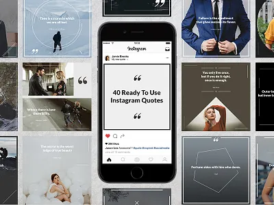 40 Instagram Quotes banner banner design design facebook instagram marketing pinterest quote quote creator quotes social media twitter