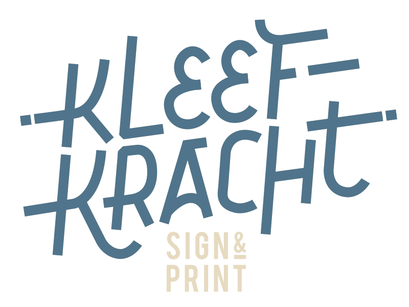 Kleefkracht animated logo animation bold card colours design flat graphic motion print vector