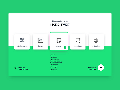 Dribble Daily UI 064 Select User Type dailyui graphic design responsive web design sketch uiux user experience user interface vector web web design zeplin