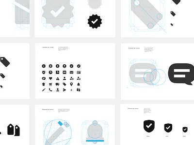 Icon system - Style guide - Mercado Libre App animated animation app clean mailbox message modal motion product ui vector