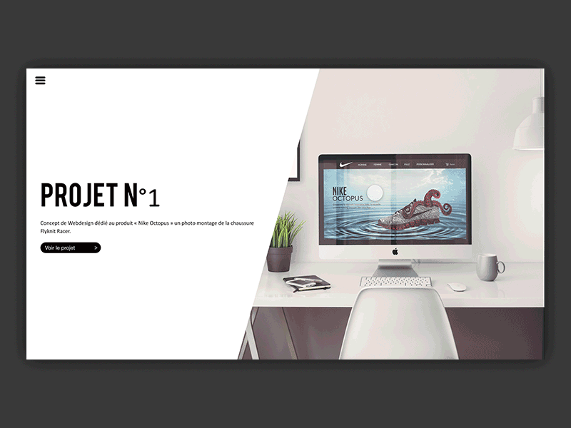 Projet Application application experience design gif nike projet web design