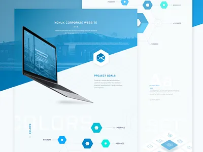 Industrial Internet of Things Corporate Website Style Guide app behance clean design industrial modern startup style guide ui ux web wireframe zajno