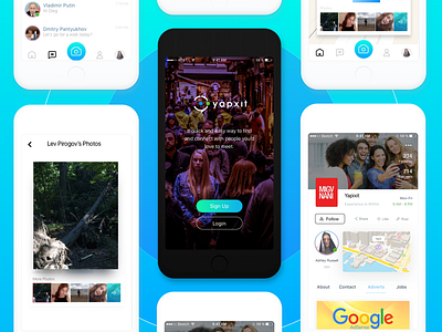 Yapxit Ios App app ar camera clean design ios minimal mobile typography ui ux vr