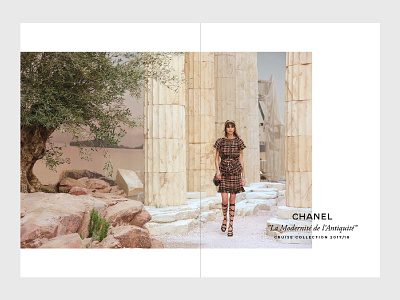 Chanel Cruise Collection 1/7 — Editorial Layout Example chanel collection editorial experiment fashion layout