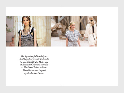 Chanel Cruise 2/7 chanel collection editorial experiment fashion layout
