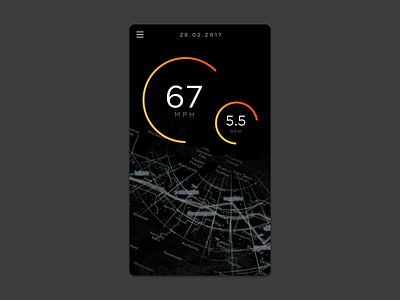 DailyUI#034 - Car Interface car interface dailyui dailyui034 design gotham ui