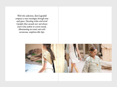 Chanel Cruise 3/7 chanel collection editorial experiment fashion layout