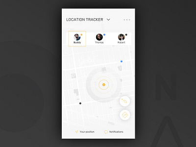 Daily UI #020 020 dailyui location tracker map ui