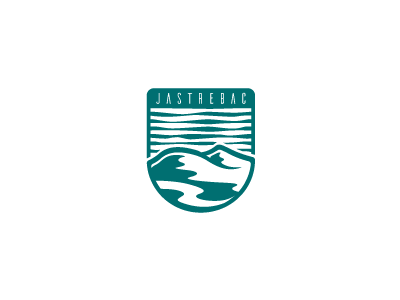 Jastrebac badge logo mountain national park patch river serbia srbija