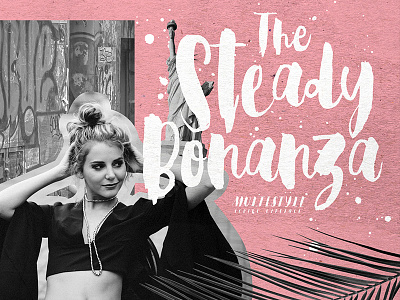 Steady Bonanza | Multistyle Hand Lettering Fonts bundle deal download font fonts free hand lettering not typeface typography