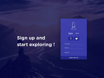 DailyUI #1 signup