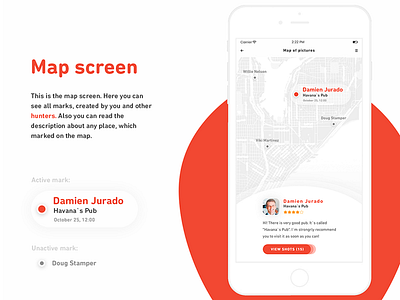 The Hunter APP screens #3 application design iphone minimalist mobile tags uiux web