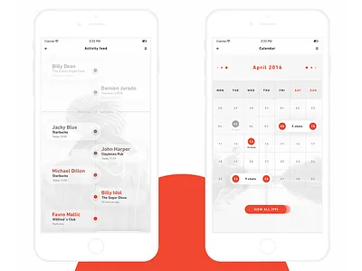 The Hunter APP screens #1 application design iphone minimalist mobile tags uiux web