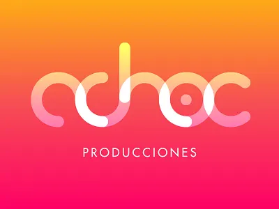 Adhoc logo adhoc color gradient logo logo logo design material producciones productions