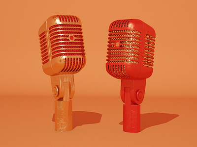 Day 1: Unidyne Microphone 3d art artwork c4d cg challege daily design digital visual