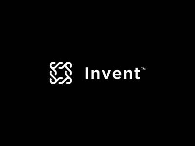 Invent Logo Design brand branding circle design designs invent logo logos mark square
