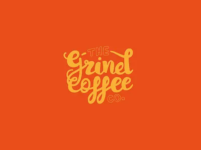 The Grind Coffee Co. brand branding coffee identity logo logotype thirty logos thirtylogos typography vector