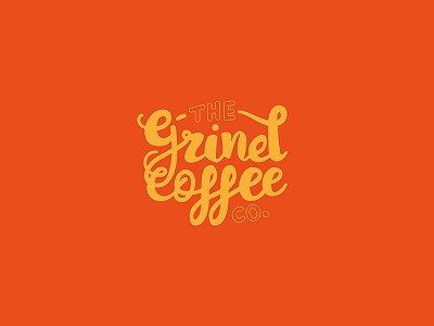 The Grind Coffee Co. brand branding coffee identity logo logotype thirty logos thirtylogos typography vector