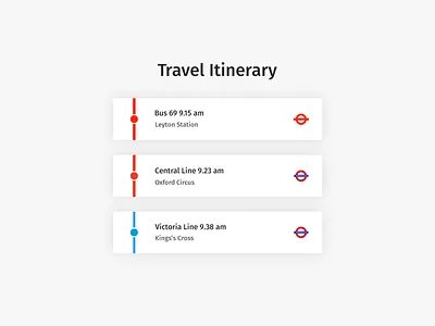 Daily UI | #079 | Itinerary daily ui itinerary london travel ui ux web