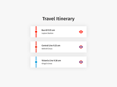 Daily UI | #079 | Itinerary daily ui itinerary london travel ui ux web