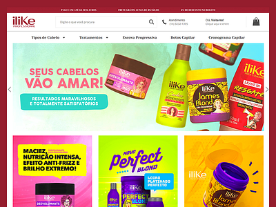 Ilike Professional - E-Commerce admake case e commerce lojaintegrada ui ux webdesign