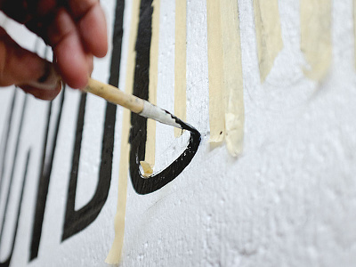 Arturo the Signpainter 2/3 letters logo paint signpainter signpainting