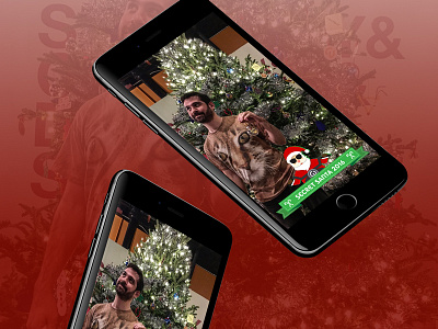 Secret Santa Snapchat Geofilter design geofilter holiday iphone mobile santa snapchat social media