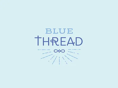 Blue Thread blue christian logo thread