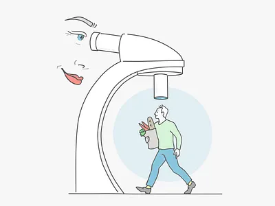 Main page illustration for pharmaceutical corporation aging branding corporation health healthcare illustration microscope pharma science vector web