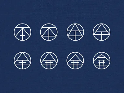 Mark Exploration brand icon identity japanese logo mark