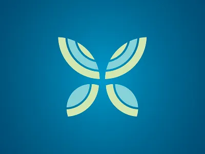 Pre-made LOGO for sale - Butterfly 3 blue butterfly butterfly design hong kong logo logos mack minimalism pre made social sold 蝴蝶