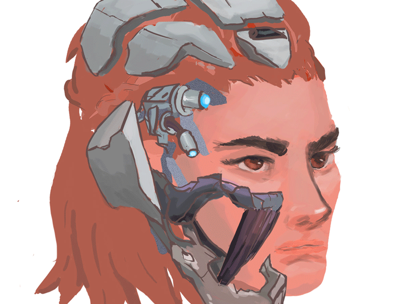 Nora's Tooth animation game gif horizon zero illustrated gif illustration