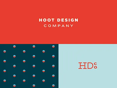 Hoot Design Co agency brand branding bright icon identity logo mark pattern typography