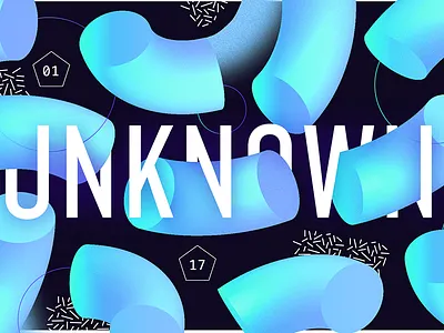 U.N.K.N.O.W.N. colour gradient mess type unknown