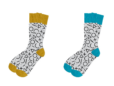 Geo Socks 80s 90s geometric retro sock socks