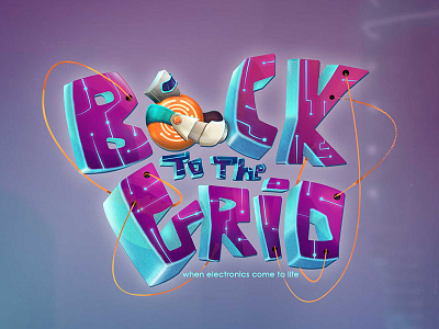 Back to the grid character design electronics flash game gameart logo memory