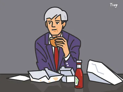 Andy Warhol "Burger" illustration