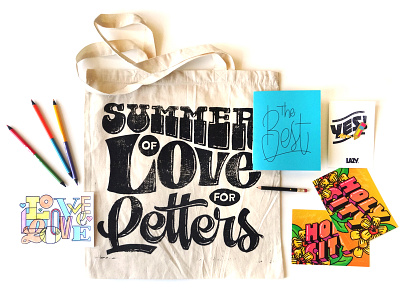 Summer of Love for Letters 70s groovy lettering script script lettering summer summer of love summer of love for letters typography