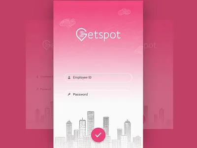 Login screen - Getspot login