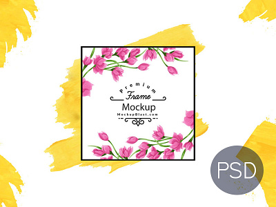 Frame Mockup PSD art artistic artistic frame artistic picture frame frame mockup photo frame photo frame mockup picture mockup poster premium mockup stylish