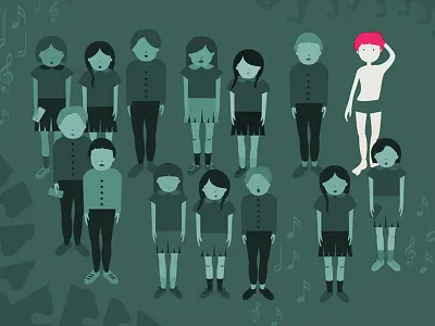 totalitarism choir discord dissens illustration school