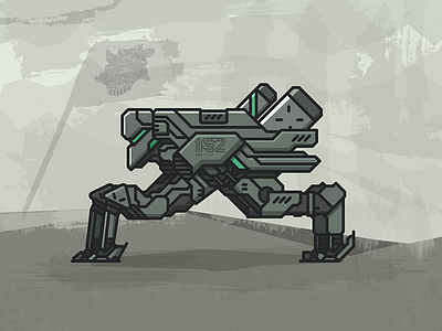 DAS Unit 152 [DIGIHOPPER] abstract dasrobot line robot vector