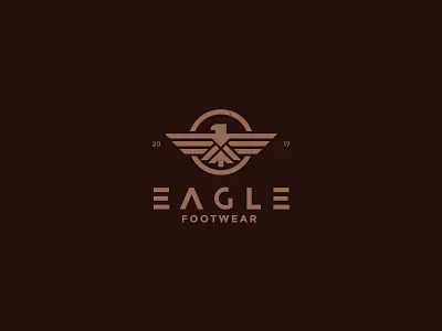 Eagle Logo animal bird custom design eagle flat icon logo shoe type vector