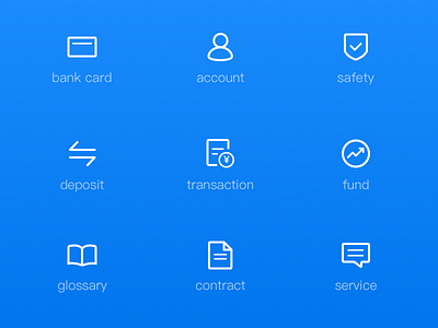 finance icons blue finance icons ui web white