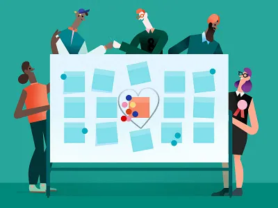 Google Design Sprint | Collaborate google google design sprint illustration people