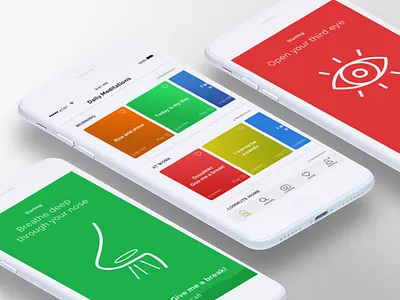 Honest Meditation app design ios meditate meditation sketch ui ux vr web